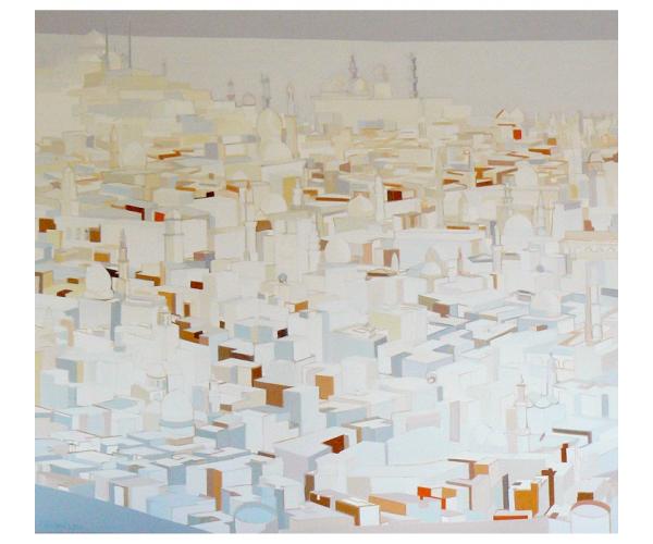 Kairo, 2006, Acryl auf Nessel, 180 x 200 cm