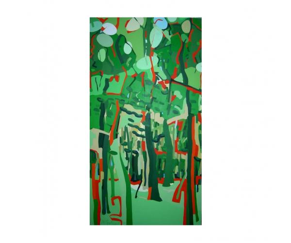 Spessart, 2003, Acryl auf Nessel, 200 x 100 cm