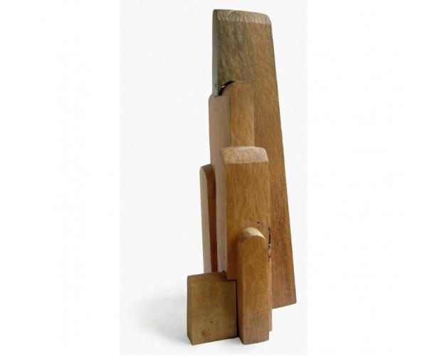 Turm 1, 2001, Eichen- & Buchenholz, 3-teilig, 150 x 100 x 50 cm